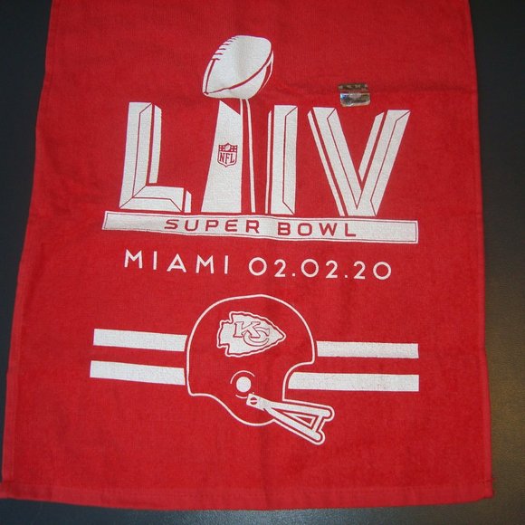 NFL Super Bowl Miami 2020 Kansas City Small Towel New - Picture 1 of 4